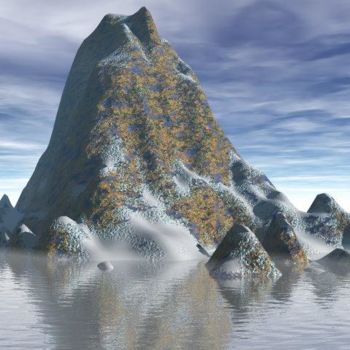 Digital Arts titled "Mountain 55" by Bruce Black, Original Artwork