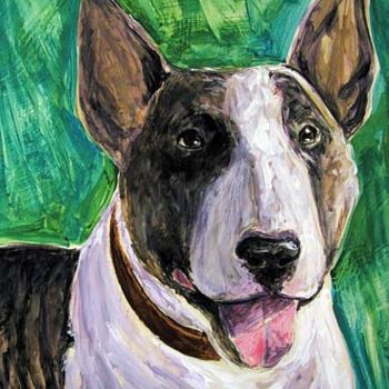 Malarstwo zatytułowany „Pit Bull canine” autorstwa Betty James, Oryginalna praca