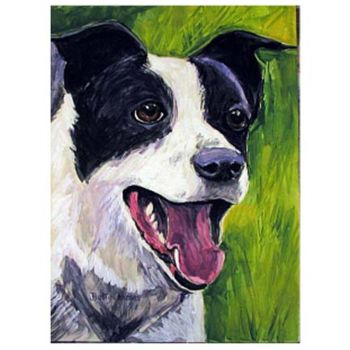 Peinture intitulée "Mix Canine" par Betty James, Œuvre d'art originale