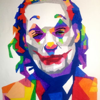 Peinture intitulée "Joker" par Bianchini Jr, Œuvre d'art originale, Pastel