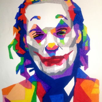 Painting titled "Joker" by Bianchini Jr, Original Artwork, Pastel