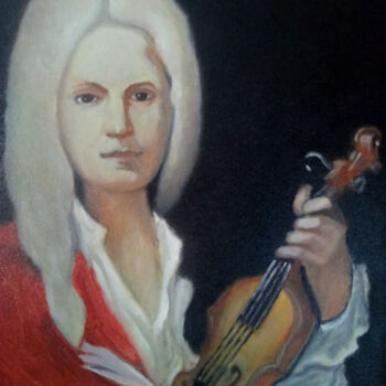 Pintura titulada "Vivaldi" por Bianchini Jr, Obra de arte original, Oleo Montado en Panel de madera
