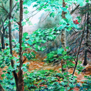 Painting titled "Wild place" by Blaine Clayton, Original Artwork, Watercolor