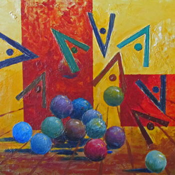 Painting titled "Point Counter point." by Blaine Clayton, Original Artwork, Acrylic
