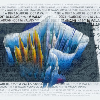 Arts numériques intitulée "LA DENT BLANCHE EN…" par Blaise Lavenex, Œuvre d'art originale