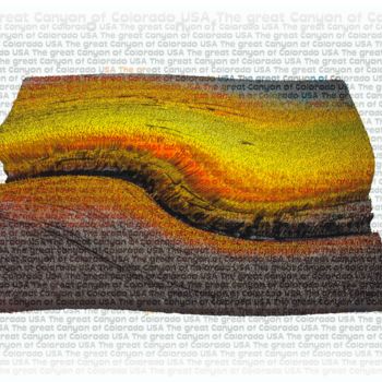 Digitale Kunst mit dem Titel "LE GRAND CANYON DU…" von Blaise Lavenex, Original-Kunstwerk, 3D Modellierung
