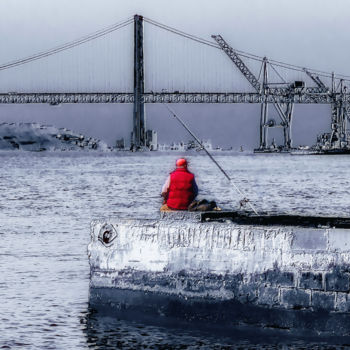 Photographie intitulée "LE PORT DU PECHEUR" par Blaise Lavenex, Œuvre d'art originale