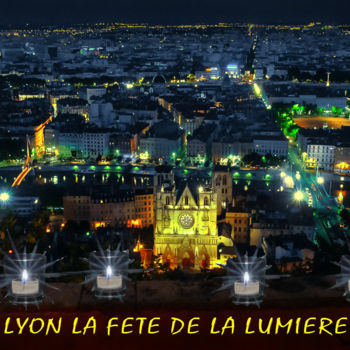 Fotografia zatytułowany „LYON, LA FETE DE LA…” autorstwa Blaise Lavenex, Oryginalna praca