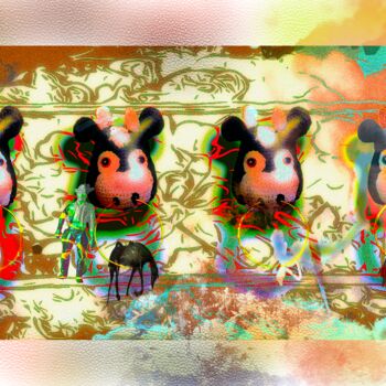 Arts numériques intitulée "‘Knit, Jerky, Cowbo…" par Blame Mr Ken, Œuvre d'art originale, Peinture numérique