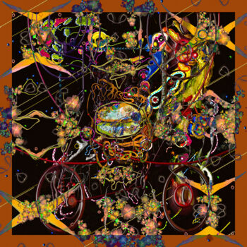 Digitale Kunst getiteld "‘Artificial Neural…" door Blame Mr Ken, Origineel Kunstwerk, Digitaal Schilderwerk