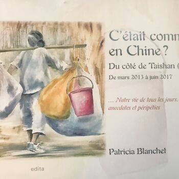 Drawing titled "C'était comment en…" by Patricia Blanchet-Olivier, Original Artwork, Watercolor