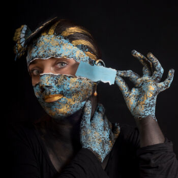 摄影 标题为“Décacher N°2” 由Blandine Legros, 原创艺术品, 颜料 安装在铝上