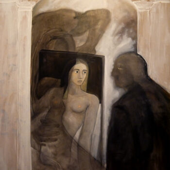 Pintura titulada "Le couvent" por Blandine Sanchis, Obra de arte original, Oleo