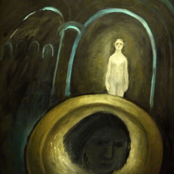 Картина под названием "Salomé" - Blandine Sanchis, Подлинное произведение искусства, Масло