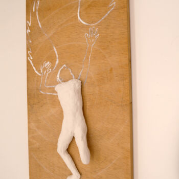 Sculpture intitulée "Icare" par Blandine Sanchis, Œuvre d'art originale, Pâte polymère