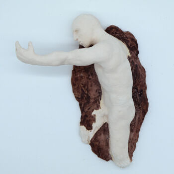 Sculpture titled "Le bras" by Blandine Sanchis, Original Artwork, Ceramics