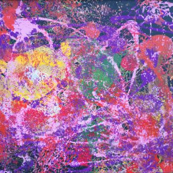 Peinture intitulée "Fondue colorée" par Blandine Sergent, Œuvre d'art originale, Acrylique