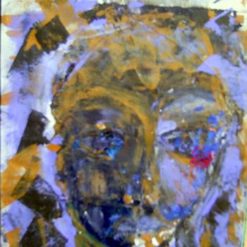 Peinture intitulée "la reine des kékés" par Aquino Blan, Œuvre d'art originale