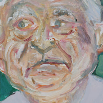 Painting titled "Me, Georges Soros" by Blas Parra, Original Artwork, Acrylic