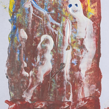 Peinture intitulée "Ghosts" par Blaumänner, Œuvre d'art originale, Acrylique