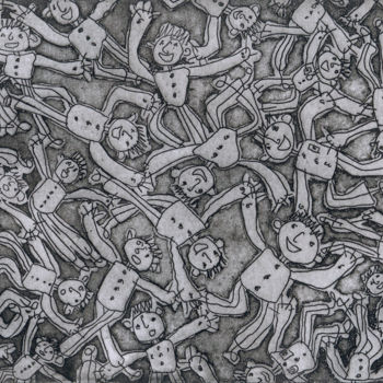 Εκτυπώσεις & Χαρακτικά με τίτλο "SALADE DE MUES" από Bruno Laxague, Αυθεντικά έργα τέχνης, Etching