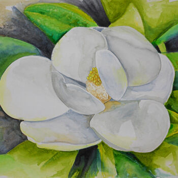 제목이 "Magnolia flower"인 미술작품 Bledi Kita로, 원작, 수채화