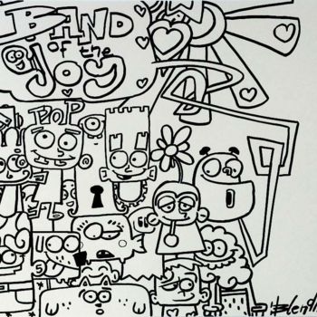 Dibujo titulada "blendman band of th…" por Blendman, Obra de arte original, Rotulador