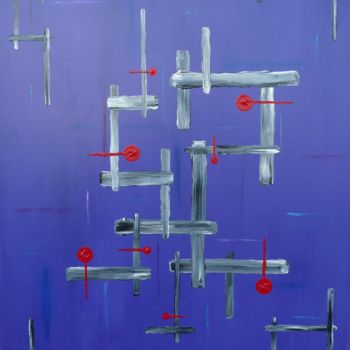 Painting titled "Construction.jpg" by Bruno Lescarret, Original Artwork, Acrylic