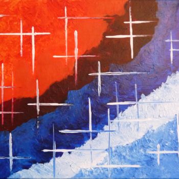 Painting titled "Superpositions.jpg" by Bruno Lescarret, Original Artwork, Acrylic