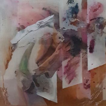 Peinture intitulée "Mémoire" par Evelyne Puech, Œuvre d'art originale, Huile Monté sur Plexiglas