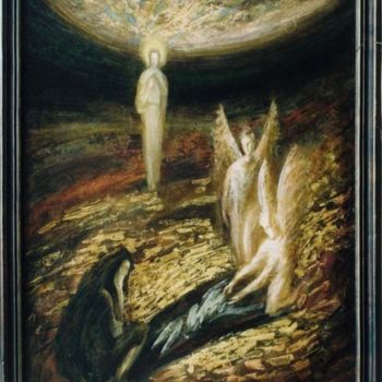 Peinture intitulée "Явление Христа Марии" par Igorevich, Œuvre d'art originale