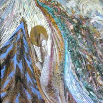 Schilderij getiteld "Создание Богом суши…" door Igorevich, Origineel Kunstwerk, Olie