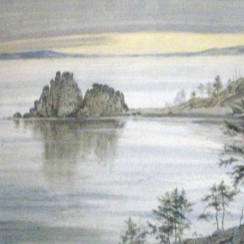 Peinture intitulée "Байкал" par Igorevich, Œuvre d'art originale, Huile