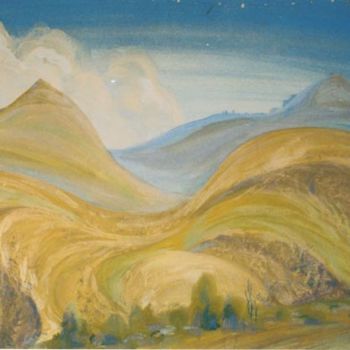 Картина под названием "серия Холмы бурятии" - Игоревич, Подлинное произведение искусства