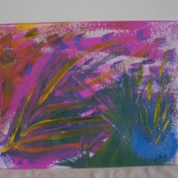 Painting titled "Delightful Grasses" by Laura Vaczek, Original Artwork