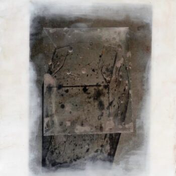 Картина под названием "Transparenz 2" - Lisa Blome, Подлинное произведение искусства, Коллажи Установлен на Деревянная панель