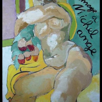 绘画 标题为“HOMMAGE A MICHEL AN…” 由Françoise Blondeau, 原创艺术品