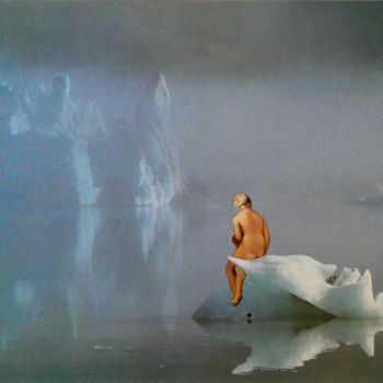 Collages titled "Le Bain" by D-Reves, Original Artwork, Collages