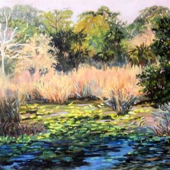 Painting titled "Lake Prevatt" by Linda Blondheim, Original Artwork