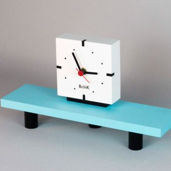 Design intitolato "BlonK ClocK H6" da Johannes Blonk, Opera d'arte originale, Mobili