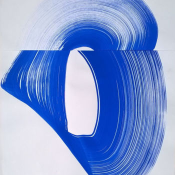 Peinture intitulée "blue/2" par Bluebirdpaint, Œuvre d'art originale, Acrylique