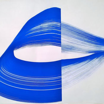 Malarstwo zatytułowany „blue/3” autorstwa Bluebirdpaint, Oryginalna praca, Akryl