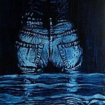 Peinture intitulée "Jean delavé" par Robbie Hamer, Œuvre d'art originale, Huile