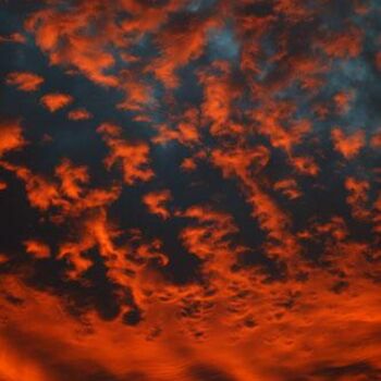 Photographie intitulée "Fiery Sunset over L…" par Mike Shipman, Œuvre d'art originale