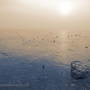 Photography titled "Lake Lowell Ice" by Mike Shipman, Original Artwork