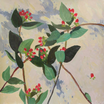 Painting titled "Abandoned flowers" by Anna Gorodetskaya, Original Artwork, Oil