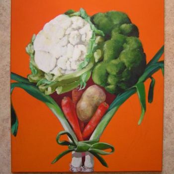 Painting titled "Legumes d'Hiver" by Isabelle Rissoans, Original Artwork