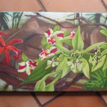 Painting titled "Jungle 2" by Isabelle Rissoans, Original Artwork