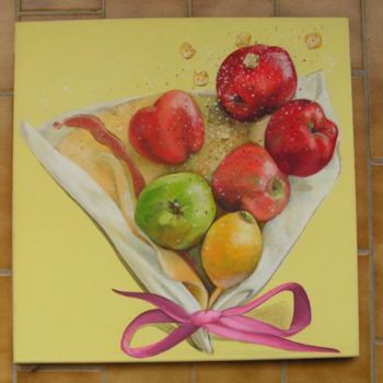 Peinture intitulée "Tarte Tatin" par Isabelle Rissoans, Œuvre d'art originale