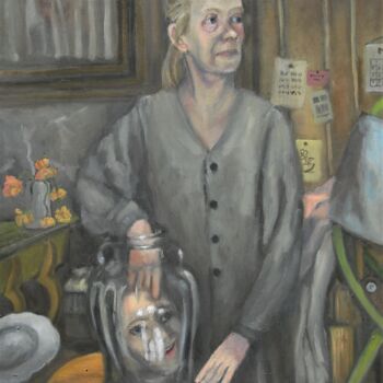 Картина под названием "Elenore Rigby" - Douglas Manry, Подлинное произведение искусства, Масло